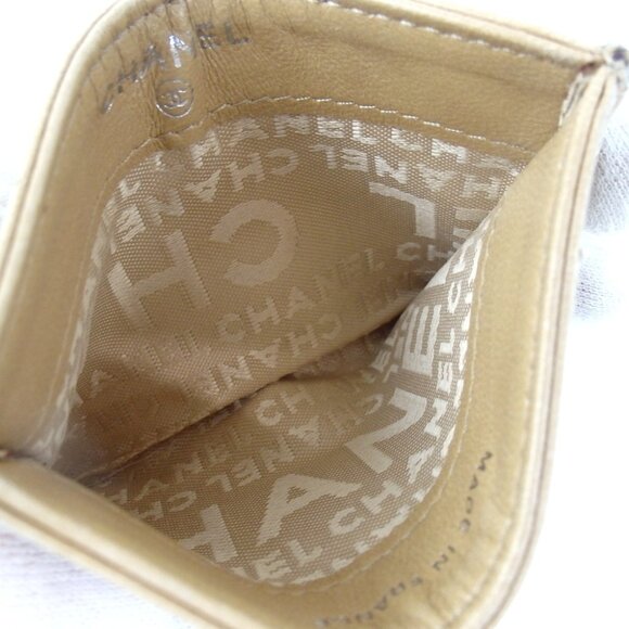 Authentic CHANEL Icon line Card Case leather [Used] - Picture 5 of 14